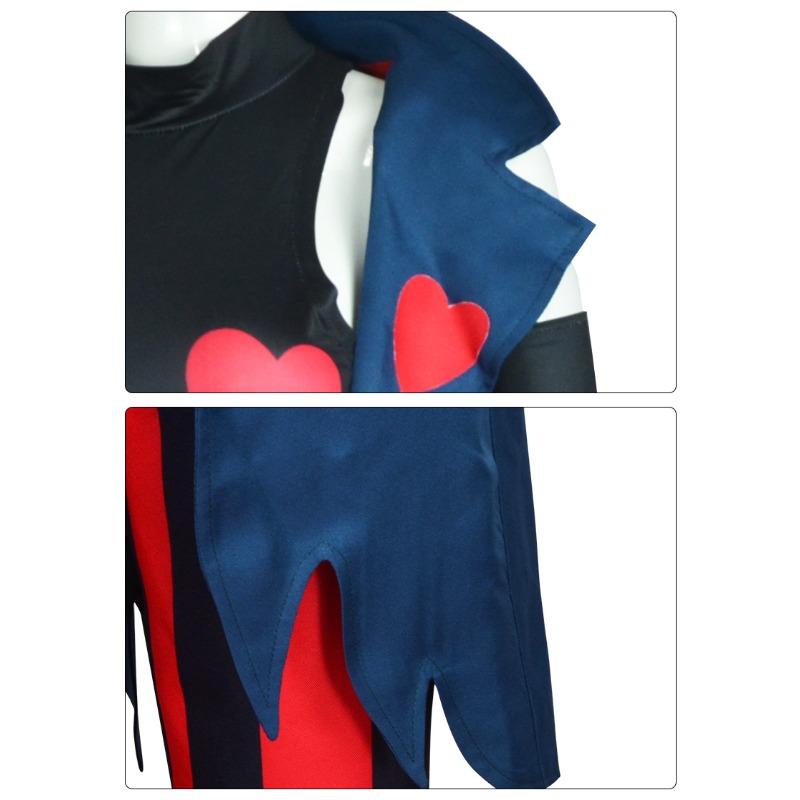 Hazbin Hotel Velvet Cosplay Costume, 3V Fashion Demon Lord Halloween Role Play Outfit