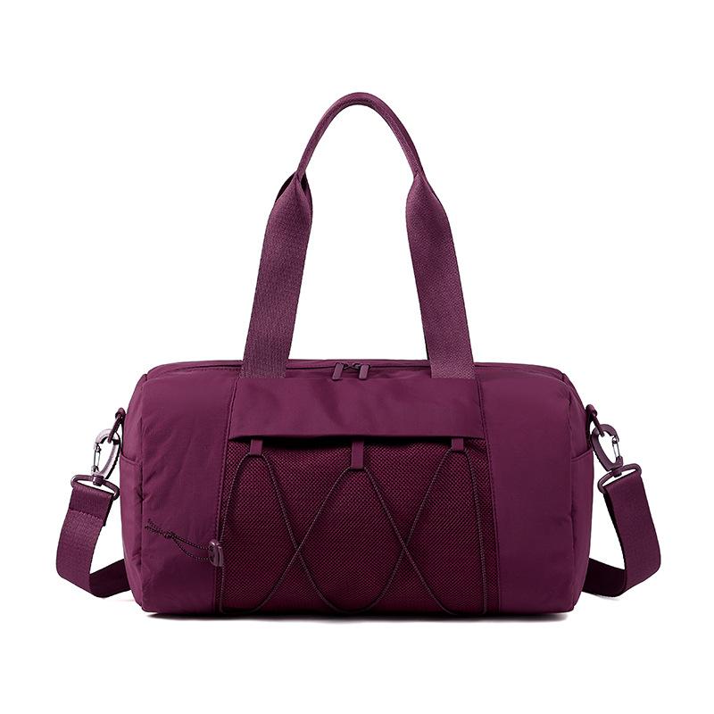 Luggage Bag Large Capacity Foldable Storage Bag Solid Color Water-Repellent Travel Bag