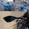 CNC Aluminum Motorcycle Rearview Mirrors Blue Lens Universal 8mm 10mm Rear View Side Mirror for Motorbike Scooter Dirt