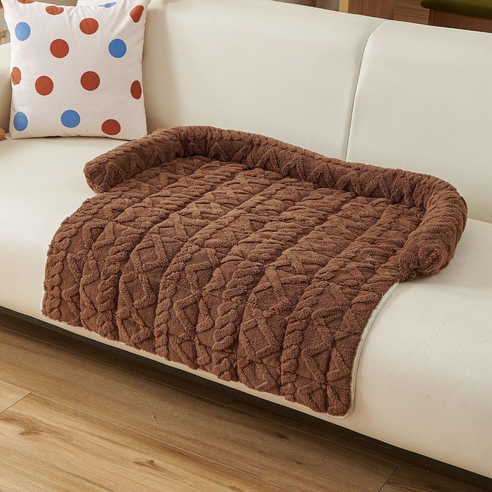 Non-Slip Pet Sofa Bed Wear-resistant Cat Bed Mat Comfortable Pet Plush Blanket  Winter