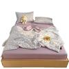 Летний охлаждающий комплект с одеялом из соевого волокна: Машинная стирка, Подходит для кондиционера, Четырехкомпонентное одеяло для общежития.