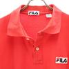 Fila 90-е Сделано в США Старая футболка-поло с коротким рукавом M Красная Мужская Б/У