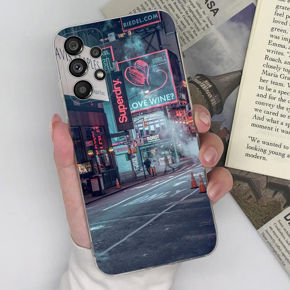 Phone Case For Samsung Galaxy A8 A9 Star F12 F13 F22 F23 A14 A23 A33 A52 Back Cover Protective Soft Silicone Popular Pattern For Samsung Funda Bumper