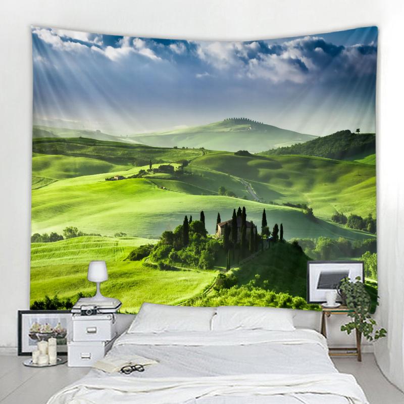 Plant Grassland Tapestry Bohemian Decoration Picture Room Wall Tapestry Garden Decoration Wall Art Tapestry