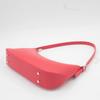 Women's Red Faux Leather Baguette Shoulder Bag