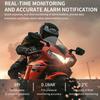 Цветной ЖК-дисплей Мотоциклетная TPMS 2 Внешних датчика Система контроля давления в шинах Водонепроницаемая с сигнализацией температуры шин Отображение времени