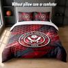 Футбольный дизайн Sheffield United Комплект постельного белья 1 пододеяльник + 2 наволочки Мягкое дышащее домашнее постельное белье