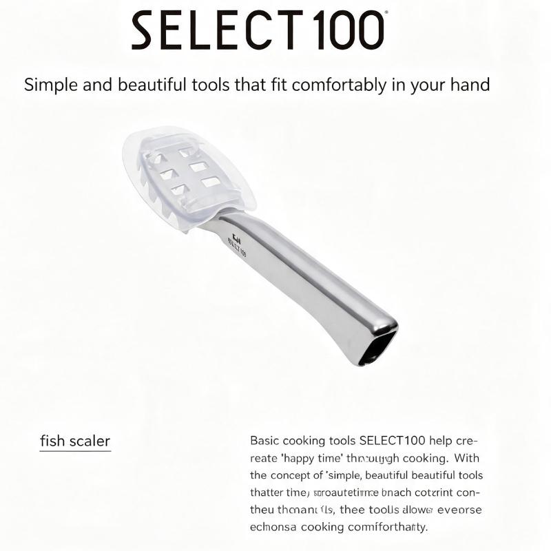KAI SELECT100 Fish Scaler Stainless Steel Fish Scale Remover Made in Japan DH-3016