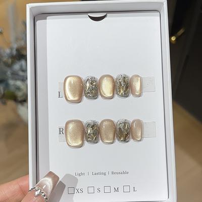 Повседневный простой маленький короткий доспех темпераментный сверкающий шампанское стеклянный бисер кошачий глаз нашивка носить доспехи