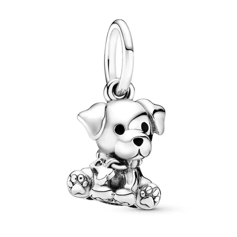 Pandora 2025 Браслет из сплава с бусинами в виде Четырехлистного клевера, Сердца, Короны, DIY Украшение