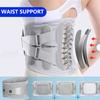 Бандаж для спины при боли в пояснице, ишиасе, грыже межпозвоночного диска, сколиозе, пояс для поддержки спины с 3 мягкими подушками, легкая поясничная поддержка