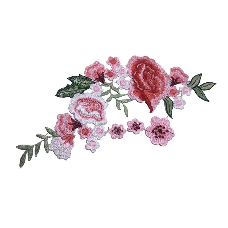 3D Цветочная нашивка Вышитый мотив Воротниковая аппликация Пришивная нашивка Инструмент для починки одежды DIY Ручная работа Уникальные инструменты для одежды