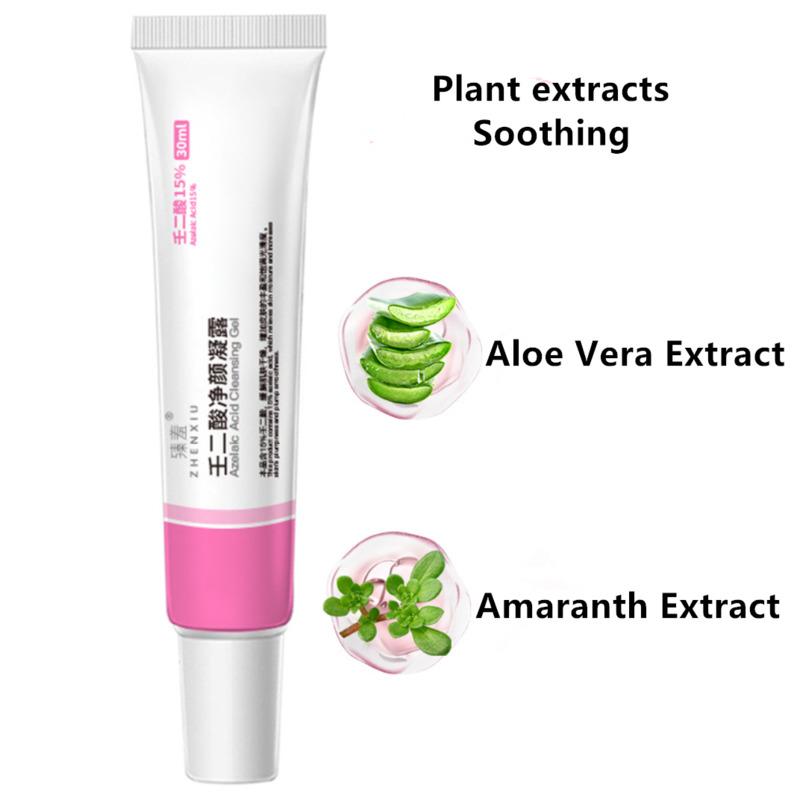 30 мл/шт. Очищающий гель с азелаиновой кислотой, уменьшающий черные точки, питательный увлажняющий крем для кожи