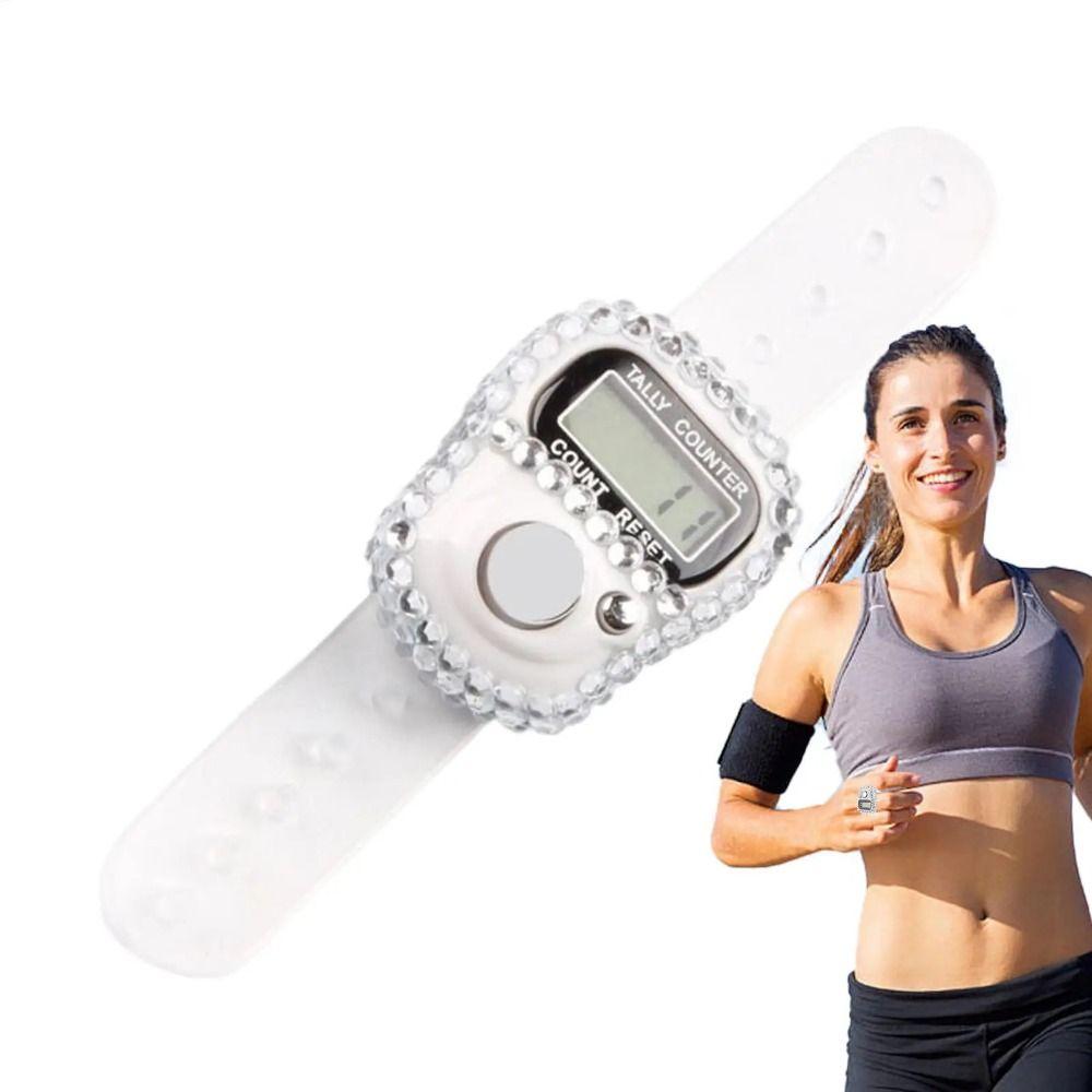 Diamond Decor Ring Counter Adjustable Strap Finger Tally Counter Inventory Count