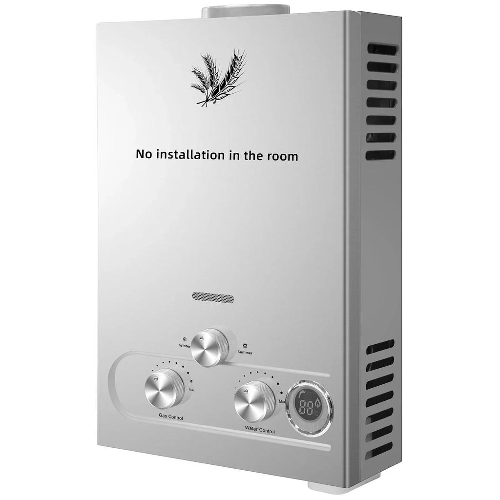 10 л Нагреватель горячей воды 5 галлонов в минуту Безнапорный Пропан Газ Мгновенный Бойлер для автодома