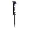 Solar Address Sign Lighted Address Plaque Waterproof Automatic Charging Simple Installation Illuminated LED Address Number