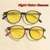 Ретро Очки с бриллиантами для ночного видения и защиты от синего света Унисекс Компьютерные игровые Желтые защитные очки для мужчин и женщин