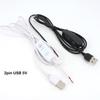 2pin DC 5V LED Dimmer USB Single Color Light Port Power Line ON OFF Switch Adapter For LED Light Bulb 24awg 2A