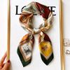 New Silk Scarf Women's Korean-Style High-Grade 70cm Square Scarf Spring and Summer Fashionable Stylish Decorative Scarf Thin Small Square Towel