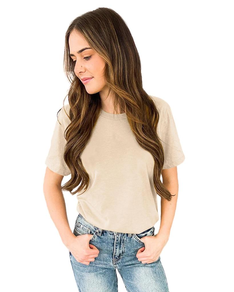Azura Exchange Solid Color Crew Neck Tee