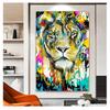 Painting Graffiti Art Posters and Prints Wall Art Pictures for Living Room Modern Home Decor Colorful Lion Tiger Animals Canvas