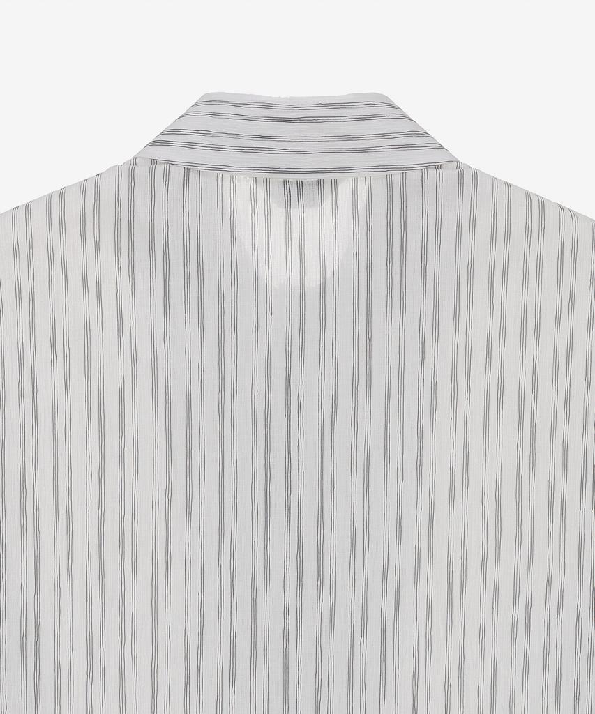MINDBRIDGE [Couture] Crinkle Stripe Semi-Overfit Short Sleeve Shirt Myws3174