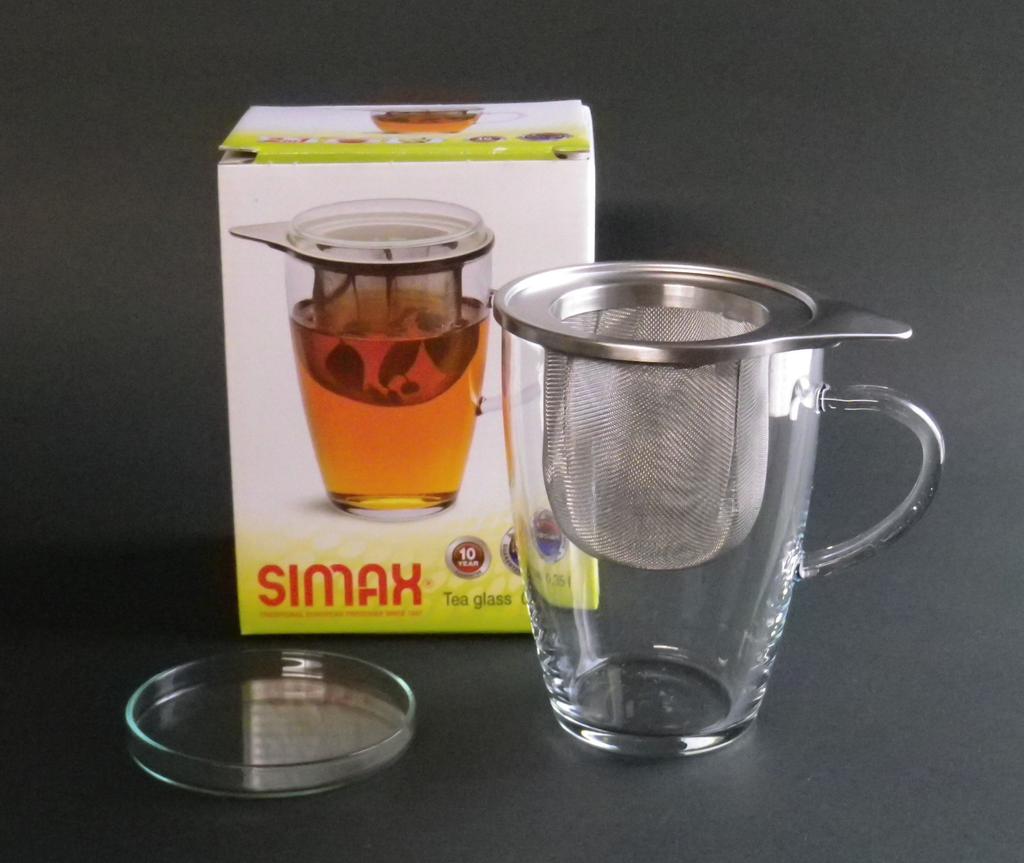 Czech-made Heat-resistant Glass SIMAX Tea for One, Single-serving Tea Set