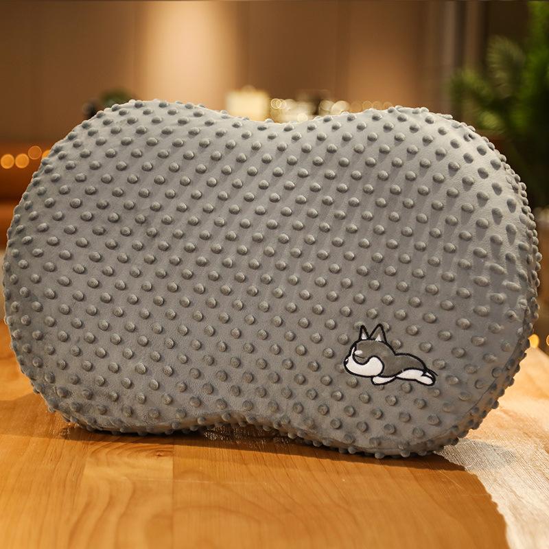 Мягкая подушка-дуду с бархатным животиком, подушка из пены с памятью для сна и декомпрессии, кровать, подушка для снятия стресса для взрослых, подушка для сна с поддержкой, кожаная оболочка