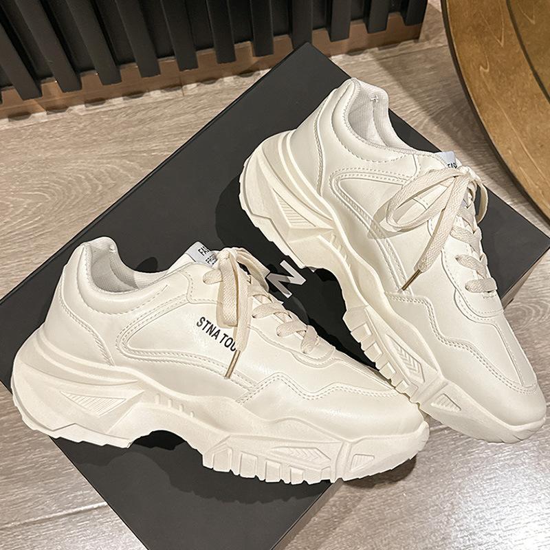 Туфли из натуральной кожи для папы, модные повседневные универсальные мужские весенне-осенние ультралегкие на толстой подошве, увеличивающие рост, спортивные модные туфли