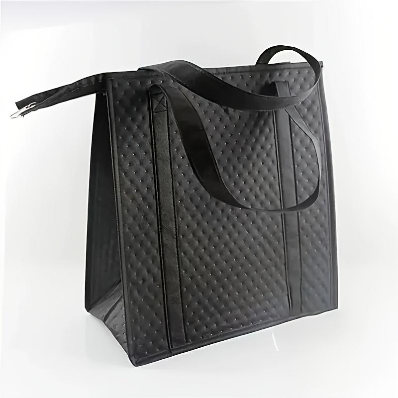 1 шт. Изолированные продуктовые сумки, Ручные термосумки для хранения, Черные сумки-холодильники