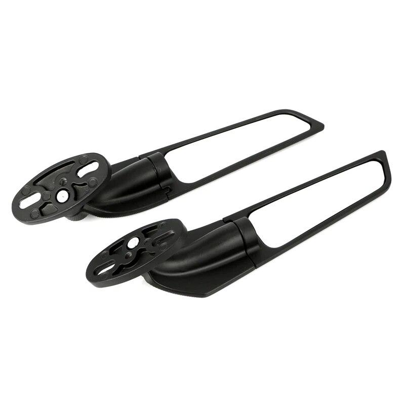 Motorcycle Wing Mirrors For Kawasaki Ninja 250 300 400 650 H2 H4 Adjustable Rotating Rearview Side Mirror For Honda CBR650R