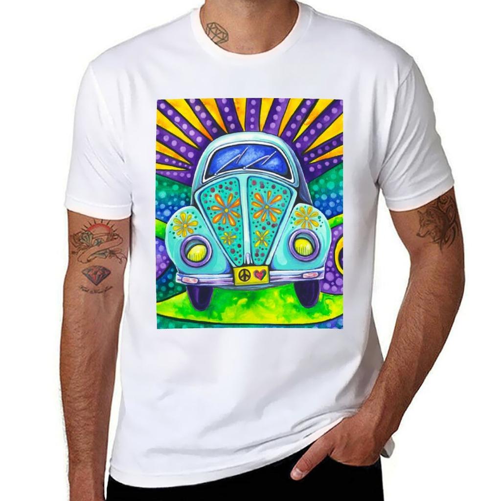 Flower Power TShirt Relaxed Casual Short Sleeve Tee