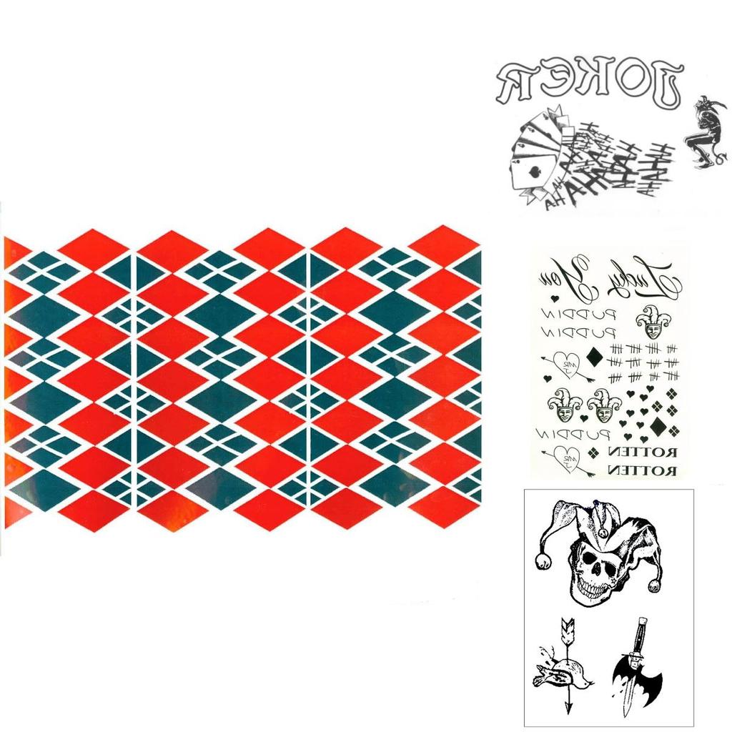 Отряд Самоубийц Харли Квинн Тату Наклейка Переводная Наклейка для Хэллоуин Декора