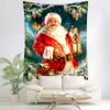 Christmas Background Santa Claus Background Decoration Tapestry Christmas Party Background Tapestry Christmas Home