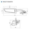 Motorcycle Mirror Modified Wind Wing Adjustable Rotating Rearview Mirror Accessories For YAMAHA YZFR1 YZF R1 2020 2021 2022 YZF R6 R7