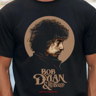 Футболка Bob Dylan His Band на винтажном черном цвете Comfort Color, винтажная, стираная, слегка модная, унисекс, мужская, уличная, с принтом