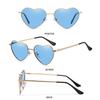 Metal Frame UV400 Protection Heart-Shaped Glasses Women Heart Sunglasses Eyewear Polarized Glasses