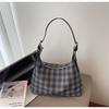 Клетчатая маленькая сумка женская новая модная повседневная сумка-пельмень под мышкой летняя популярная сумка-мессенджер для поездок на работу