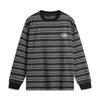 Li Ning Sports Lifestyle Series Striped Long Sleeve T-Shirt Unisex Tops Black AHSU819-2