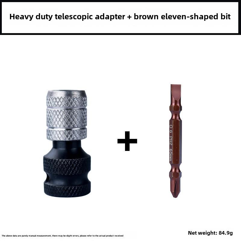 Шестигранный адаптер для электрического ключа 1/2" на 1/4" Пневматическая телескопическая втулка