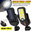 2/1PC Outdoor Solar Wall Lamp 3 Modes Solar Motion Sensor Lights LED COB Floodlight Adjustable Patio Garden Garage Street Solar Lamp