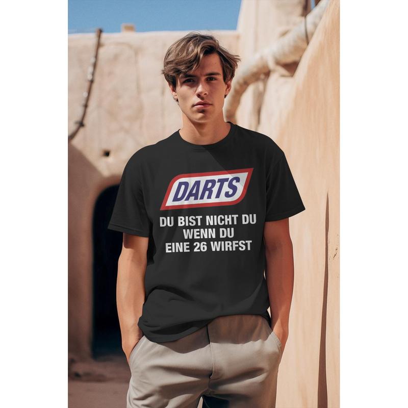 Darts You Are Not You When You Throw A 26 T-Shirt, Black Tee Unisex For Man Gift Cottoned Boy