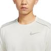 Nike Сплошной цвет для тренировок, бега, дышащая, быстросохнущая футболка с круглым вырезом, с короткими рукавами, мужские топы, белые AJ7566-072