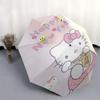 1pc Hello Kitty Happy New Year Automatic Opening/Closing Umbrella with Foldable Design, Iron Frame Outdoor Umbrella for Fans, Travelers, Daily Use, Gi