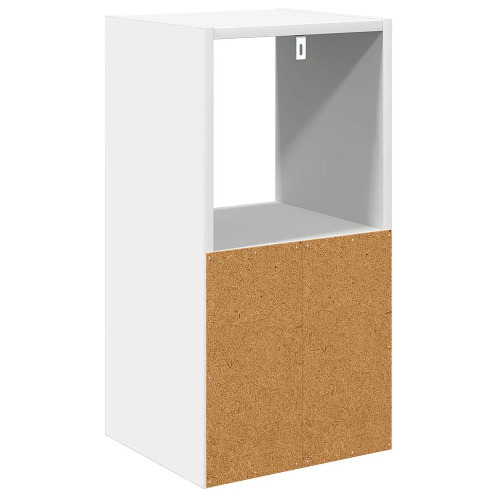 Nightstand White 30.5 x 27 x 59.5 cm Particleboard
