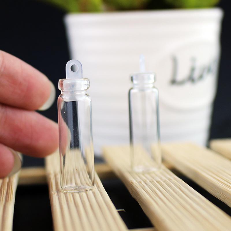 Adorable Mini Glass Wish Bottles with Cork Lids and Plastic Stoppers for DIY Projects