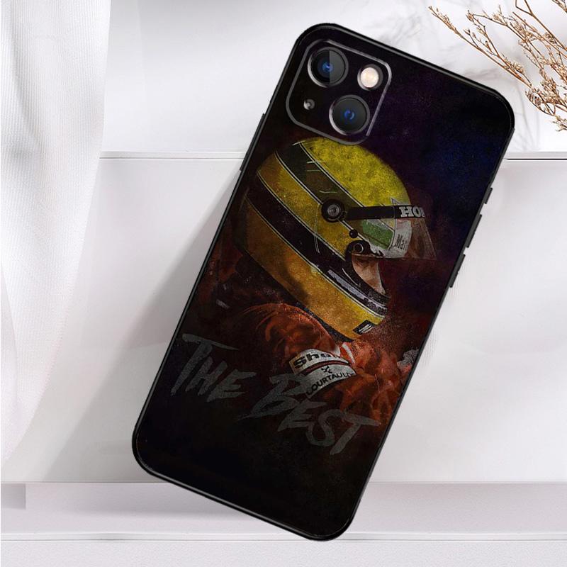 Чехол Ayrton Senna F1 для iPhone 14 16 15 Pro Max 11 12 13 Mini 7 8 Plus X XR XS MAX мягкий противоударный чехол
