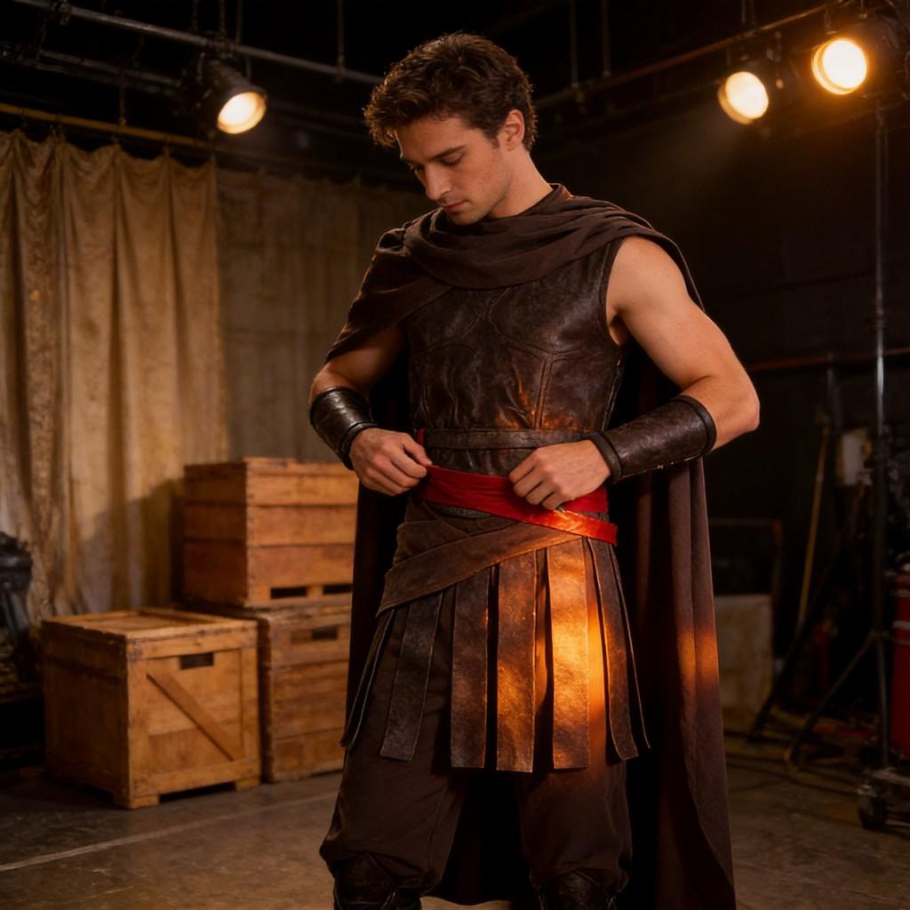 The Odyssey Cosplay Battle Attire With Polyester Material For Fantasy Theatre Acts