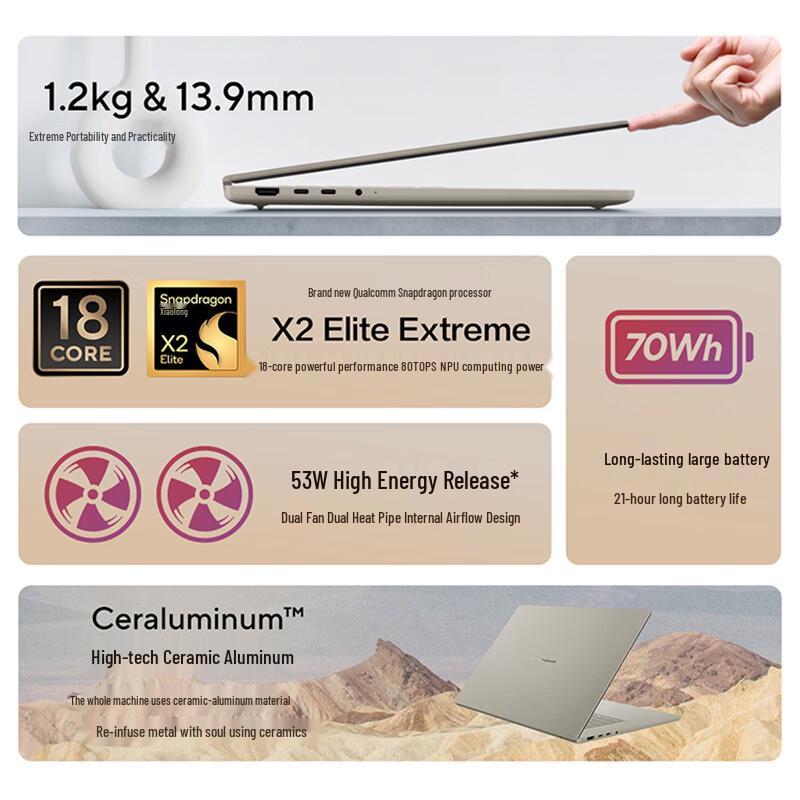 Asus Zenbook 16 Air OLED AI Ноутбук (Китайская версия)