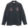 Unused Johnbull Long Sleeve Embroidery Shirt M Black Embroidery Men's Used